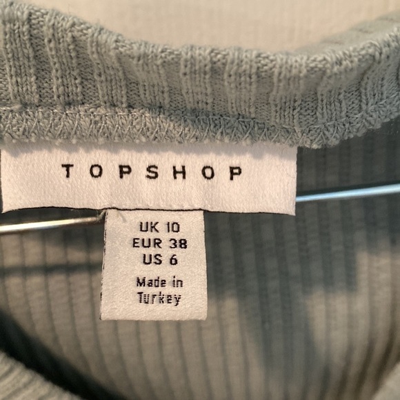 TopShop Tie Front long Sleeve Top - Picture 5 of 6